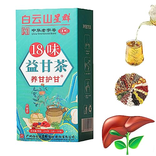 18 Flavors Liver Care Tea, 18 Flavors of Liver Protection Tea, Nourish The Liver and Protect The Liver, Chinese Nourishing Liver Tea, Health Preserving Tea, for All People (1Box) von Gienslru
