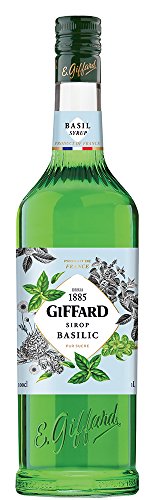 GIFFARD Bar Sirup 1,0 l - Sirup BASILIKUM (Basilic) - Mixen/Mixgetränke/Cocktails von Giffard