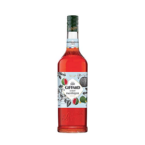 GIFFARD Bar Sirup 1,0 l - Sirup WASSERMELONE zum Mixen Mixgetränke / Cocktails von Giffard