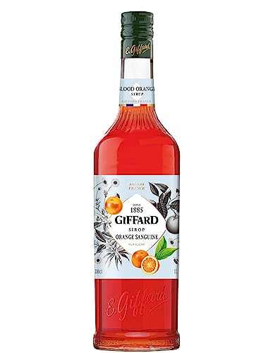 Giffard Blutorangen (Orange Sanguine) Sirup - 1000 ml - zum Mixen/Mixgetränke/Cocktails von Giffard