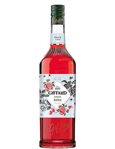 Giffard Rosen Sirup - 1000 ml - zum Mixen / Mixgetränke / Cocktails von Giffard