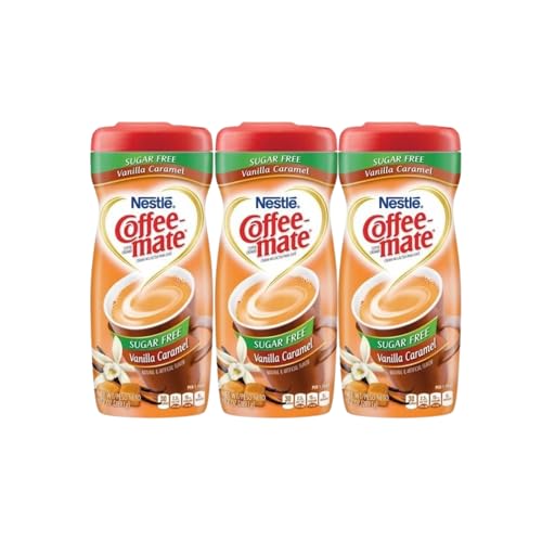 Giftoluxe Nestle Coffee-Mate Kaffeesahne – Vanille-Karamell-Geschmack – zuckerfrei, 289 g | Amerikas Nummer 1 Kaffeesahne | 3 Stück Giftoluxe Nestle Coffee-Mate Kaffeesahne – Vanille-Karamell-Geschmack – zuckerfrei, 289 g | Amerikas Nummer 1 Kaffeesahne | 3 Stück von Giftoluxe