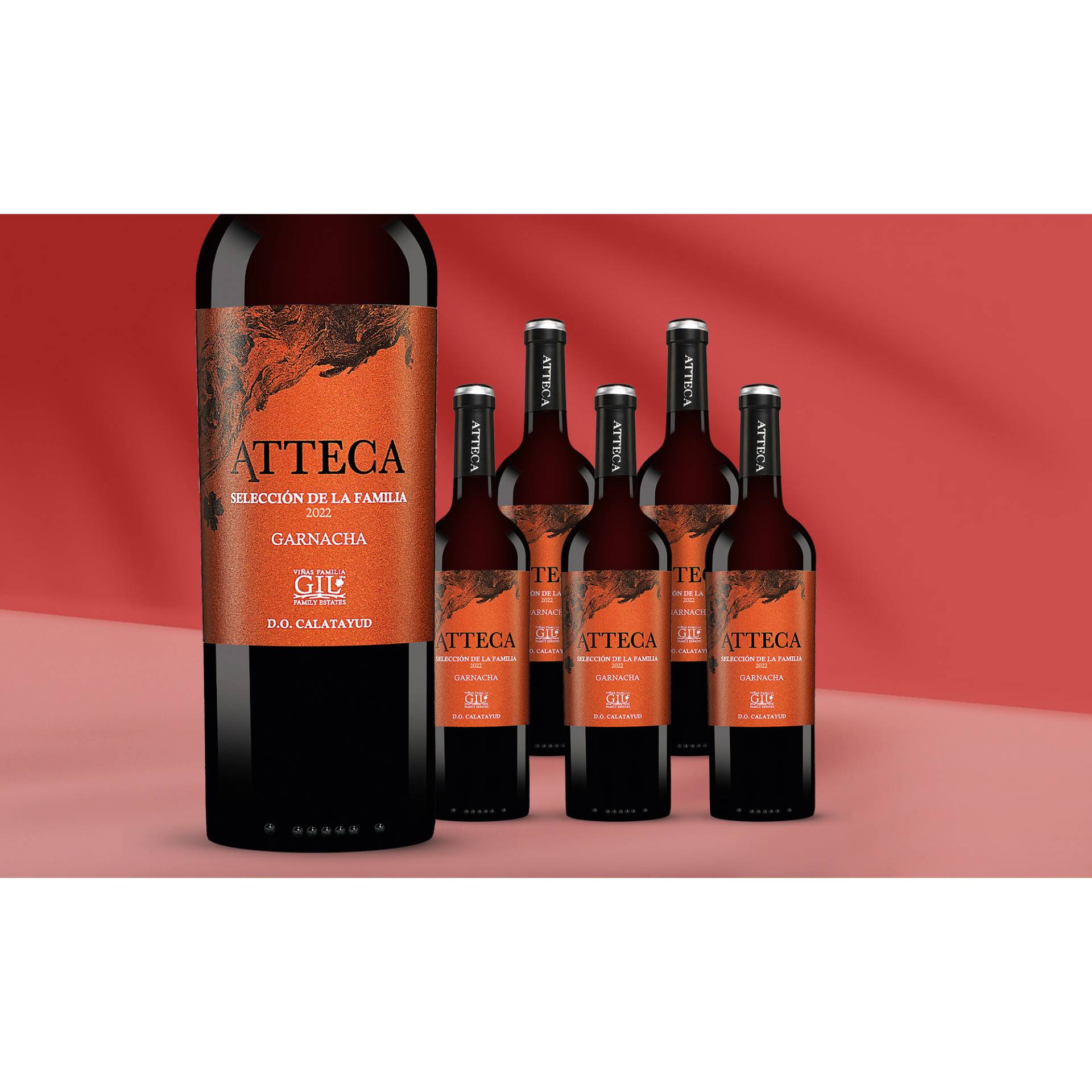 Atteca Garnacha Selección de la Familia 2022 4.5L 14.5% Vol. Weinpaket aus Spanien Atteca Garnacha Selección de la Familia 2022 4.5L 14.5% Vol. Weinpaket aus Spanien von Gil Family Estate - Ateca
