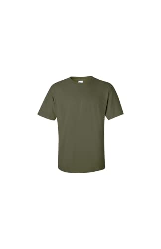 Gildan Herren-T-Shirt aus schwerer Baumwolle, 100 % Baumwolle, Milit rgr n, Medium von Gildan