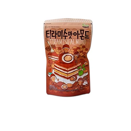 Gilim Tom's Farm Almond (190g 6.70 oz) Honey Butter, Wasabi, Tiramisu, Cookie and Cream, Starlight Pangpang, Korea Sweet Nut Snack New 2019 (Tiramisu 1Pcs) von Gilim