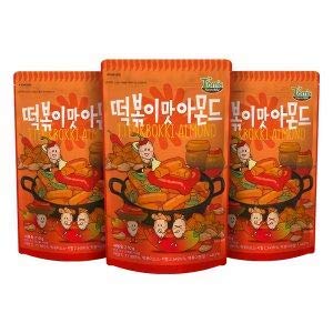 Gilim Tom's Farm koreanische gewürzte Mandeln würziger Tteokbokki (Topokki) Geschmack (210 g) x 3 Packungen von Gilim