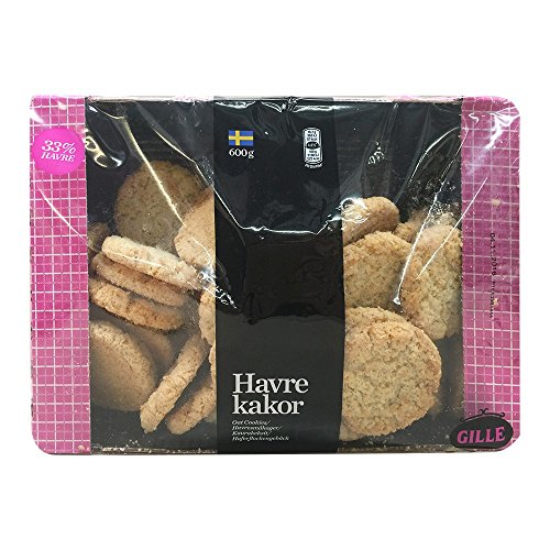 Gille Schwedisches Haferflockengebäck, Havre kakor, leckere Haferkekse aus Schweden, 600g Gille Schwedisches Haferflockengebäck, Havre kakor, leckere Haferkekse aus Schweden, 600g von Gille