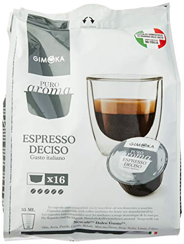 GIMOKA Puro Aroma DECISO, 16 kompatible Kapseln Dolce Gusto von Gimoka