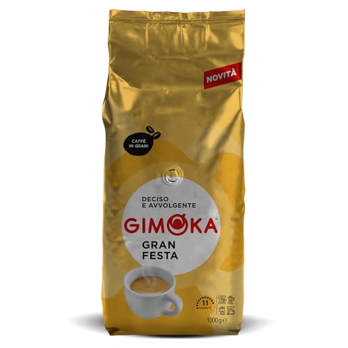 Gimoka – Kaffeebohnen – 1 kg – Gran Festa Mischung – Intensität 11 – hergestellt in Italien – 1kg Packung Gimoka – Kaffeebohnen – 1 kg – Gran Festa Mischung – Intensität 11 – hergestellt in Italien – 1kg Packung von Gimoka