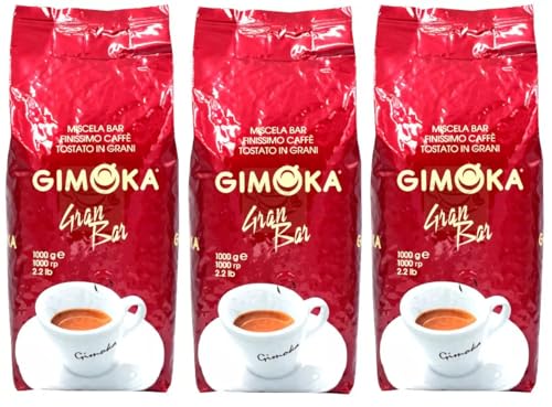 Gimoka Gran Bar Kaffee Ganze Bohnen 4x 1000g - Typisch italienisch! von GIMOKA