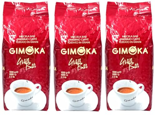 Gimoka Gran Bar Kaffee Ganze Bohnen 4x 1000g - Typisch italienisch! von Gimoka