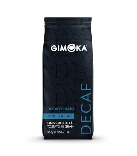 Gimoka – Kaffeebohnen – Entkoffeinierte Riegelmischung – 500 Gramm-Packung von Gimoka