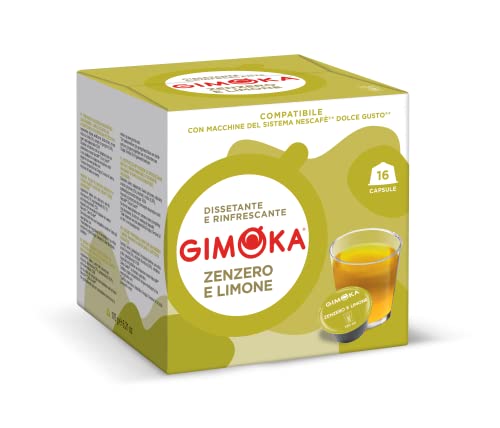 Gimoka - Kompatibel Für Nescafè - Dolce Gusto - 48 Kapsel - Geschmack INGWER UND ZITRONE - Made In Italy - 3 Packungen Zu 16 Kapseln Gimoka - Kompatibel Für Nescafè - Dolce Gusto - 48 Kapsel - Geschmack INGWER UND ZITRONE - Made In Italy - 3 Packungen Zu 16 Kapseln von Gimoka