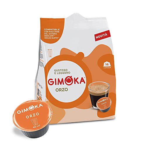 Gimoka - Kompatibel Für Nescafè - Dolce Gusto - 64 Kapsel - Geschmack GERSTE - Made In Italy - 4 Packungen Zu 16 Kapseln von Gimoka