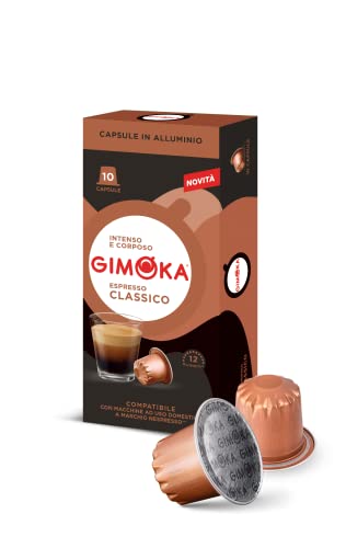 Gimoka - Kompatibel Für Nespresso - Aluminiumkapseln - 100 Kapsel - Geschmack CLASSICO - Intensität 12 - Made In Italy von Gimoka