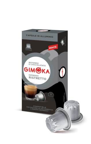 Gimoka - Kompatibel Für Nespresso - Aluminiumkapseln - 100 Kapsel - Geschmack RISTRETTO - Intensität 11 - Made In Italy von Gimoka