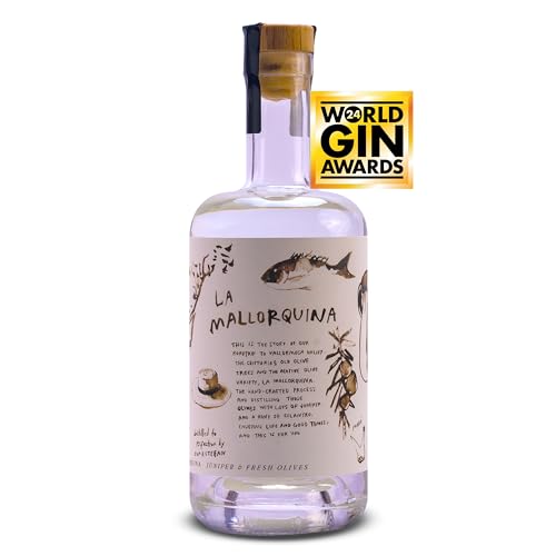 Gin Eva “La Mallorquina” Mallorca Dry Gin Handcrafted Olive Mediterranean Spirit 0,7L, 45% Vol. I Erlebe den Geschmack der Balearen mit lokalen Botanicals für ein unvergleichliches Gin-Erlebnis Gin Eva “La Mallorquina” Mallorca Dry Gin Handcrafted Olive Mediterranean Spirit 0,7L, 45% Vol. I Erlebe den Geschmack der Balearen mit lokalen Botanicals für ein unvergleichliches Gin-Erlebnis von Gin Eva