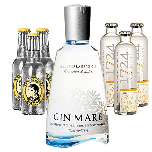 Gin Mare (1 x 0.7 l) mit 1724 Tonic Water (3 x 0.2 l) und Thomas Henry Tonic (3 x 0.2 l) Gin Mare (1 x 0.7 l) mit 1724 Tonic Water (3 x 0.2 l) und Thomas Henry Tonic (3 x 0.2 l) von Gin Mare/Thomas Henry