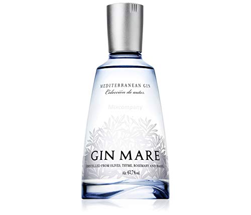 GIN MARE Mediterranean Gin 700ml 42,7% vol. mit 4 Gin Tonic Ballongläsern von Gin Mare