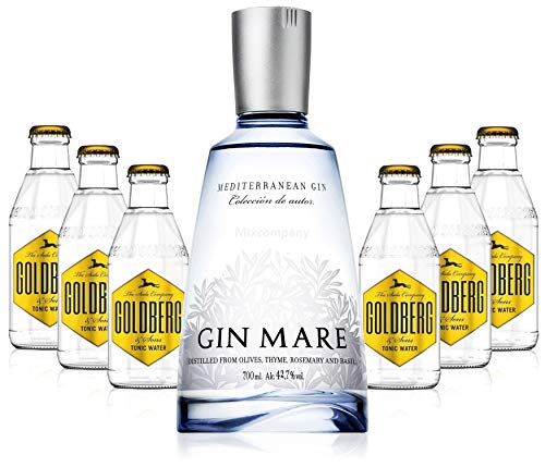 Gin Tonic Set - Gin Mare 0,7l 700ml (42,7% Vol) + 6x Goldberg Tonic Water 200ml inkl. Pfand MEHRWEG von Goldberg-Goldberg