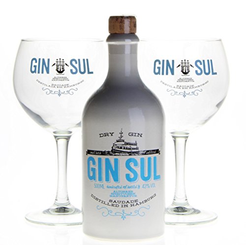 GIN SUL (1x500ml) mit 2 Gin Sul Ballongläser von Gin Sul