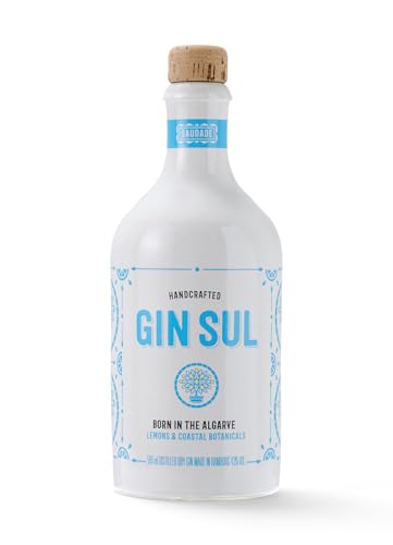 Gin Sul - 1 x 0,5l Hamburger handcrafted Premium Dry Gin 43% Vol. Aromen von Wacholder & Zitronen aus Portugal von Gin Sul