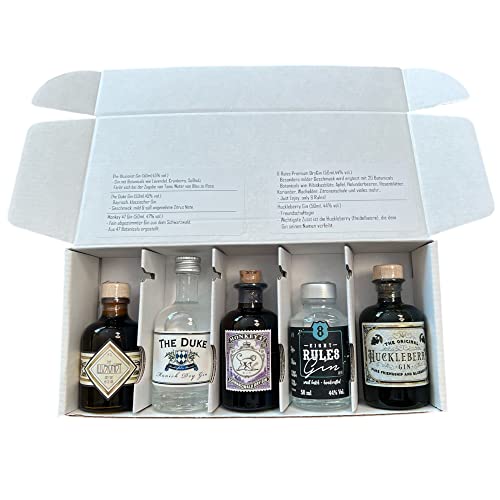 Gin Tasting-Box | Germany Edition | Fünf Gin Miniaturen á 50ml von Gin Tonic Box