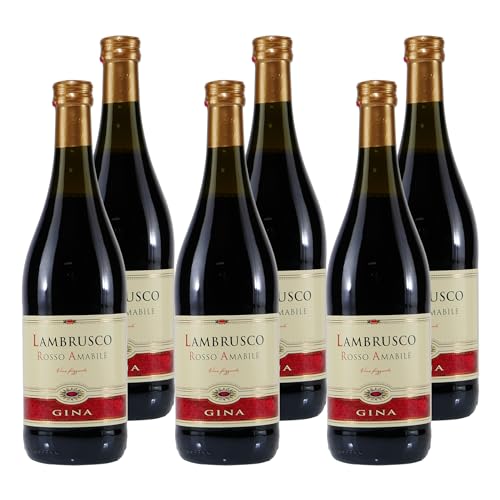 Gina Lambrusco Rosso Amabile (6 x 0,75L) von Gina