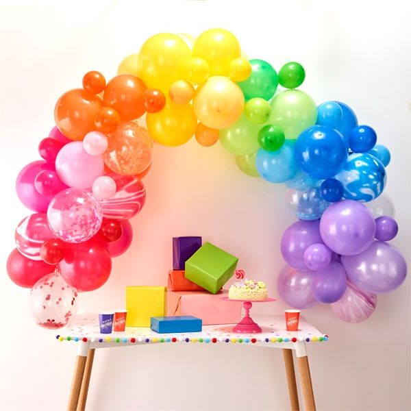 Ballongirlande mit 85 bunten Ballons SUPER DEKO HIGHLIGHT von Ginger Ray