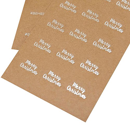 Christmas Metallics - Festive Silver Foiled Kraft Stickers Christmas Metallics - Festive Silver Foiled Kraft Stickers von Ginger Ray