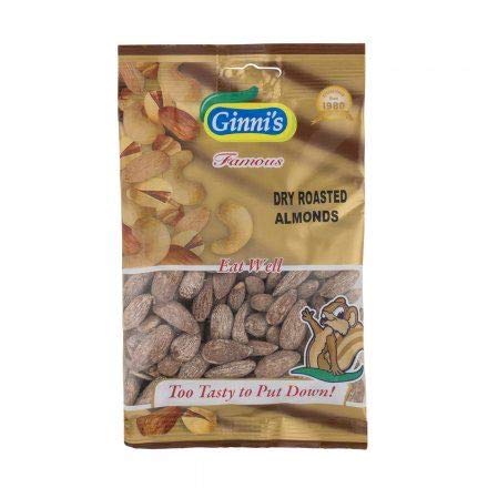 Ginni's Dry Mandeln Geröstet - 50g - 4er-Packung von Ginni