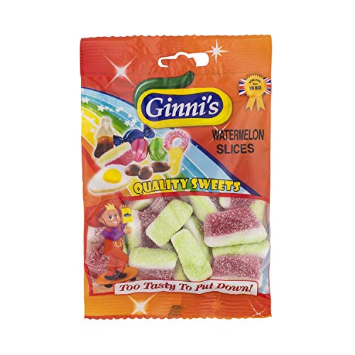 Ginni's Fruchtgummis Wassermelonen-Schnitze - 140g - 6er-Packung von Ginni