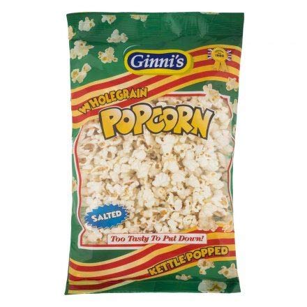 Ginni's Popcorn Gesalzen - 80g - Einzelpackung von Ginni