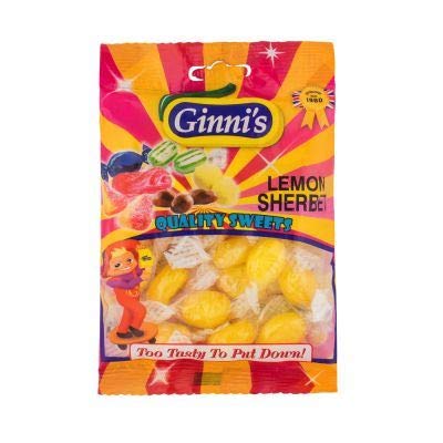 Ginni's Zitronensorbet-Bonbons - 130g - 3er-Packung von Ginni