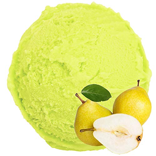 1 Kg Birne Geschmack Eispulver VEGAN - OHNE ZUCKER - LAKTOSEFREI - GLUTENFREI - FETTARM, auch für Diabetiker Milcheis Softeispulver Speiseeispulver Gino Gelati von Gino Gelati