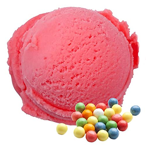 1 Kg Bubble Gum Rosa Geschmack Eispulver VEGAN - OHNE ZUCKER - LAKTOSEFREI - GLUTENFREI - FETTARM, auch für Diabetiker Milcheis Softeispulver Speiseeispulver Gino Gelati von Gino Gelati