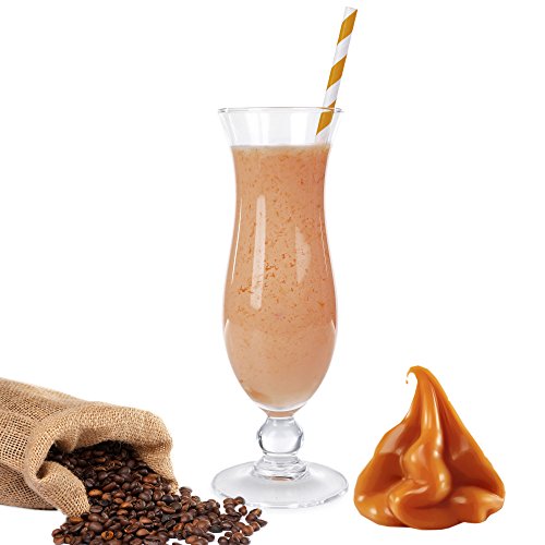 1 Kg Karamell Kaffee Geschmack Eisgetränkepulver für 9 Liter Smoothi Slush Sorbet Granita Eisgetränke Eis Cocktails von Gino Gelati