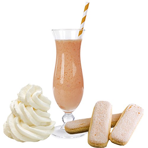 1 Kg Sahne Biscuit Geschmack Eisgetränkepulver für 9 Liter Smoothi Slush Sorbet Granita Eisgetränke Eis Cocktails von Gino Gelati