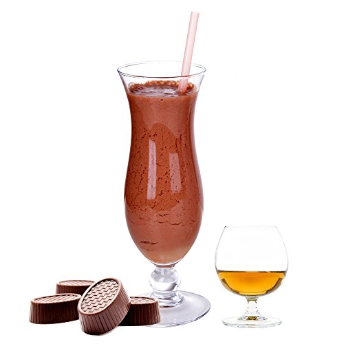1 Kg Schoko Rum Praline Geschmack Eisgetränkepulver für 9 Liter Smoothi Slush Sorbet Granita Eisgetränke Eis Cocktails von Gino Gelati