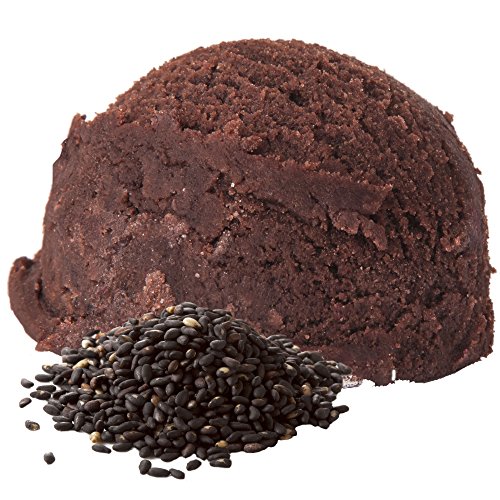 1 Kg Schwarzer Sesam Geschmack Eispulver VEGAN - OHNE ZUCKER - LAKTOSEFREI - GLUTENFREI - FETTARM, auch für Diabetiker Milcheis Softeispulver Speiseeispulver Gino Gelati von Gino Gelati