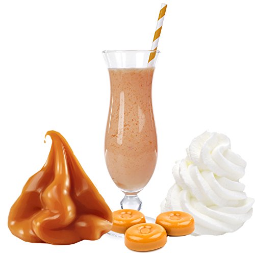 1 Kg Toffee Sahne Karamell Geschmack Eisgetränkepulver für 9 Liter Smoothi Slush Sorbet Granita Eisgetränke Eis Cocktails von Gino Gelati