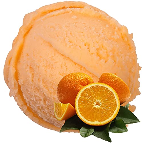 Apfelsine Geschmack Eispulver VEGAN - OHNE ZUCKER - LAKTOSEFREI - GLUTENFREI - FETTARM, auch für Diabetiker Milcheis Softeispulver Speiseeispulver Gino Gelati (Apfelsine, 1 kg) von Gino Gelati