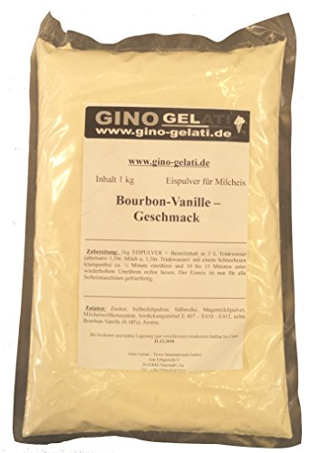 Bourbon-Vanille 1 Kg Gino Gelati Eispulver für Milcheis Softeispulver Speiseeispulver von Gino Gelati