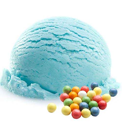 Bubble Gum blau Geschmack Eispulver VEGAN - OHNE ZUCKER - LAKTOSEFREI - GLUTENFREI - FETTARM, auch für Diabetiker Milcheis Softeispulver Speiseeispulver Gino Gelati (Bubble Gum blau, 1 kg) von Gino Gelati