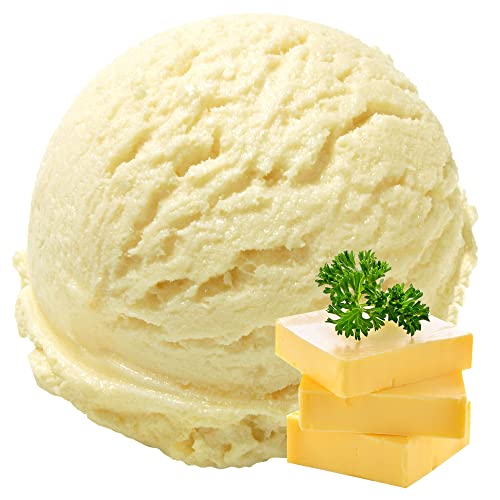 Butter Geschmack Eispulver VEGAN - OHNE ZUCKER - LAKTOSEFREI - GLUTENFREI - FETTARM, auch für Diabetiker Milcheis Softeispulver Speiseeispulver Gino Gelati (Butter, 1 kg) von Gino Gelati