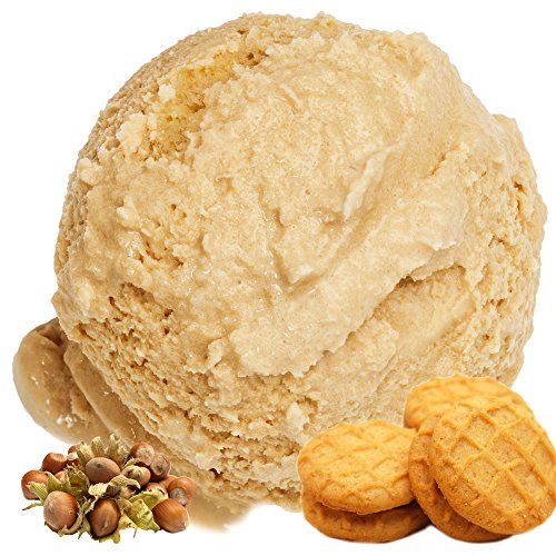 Butterkeks-Nuss Geschmack für Speiseeis Gino Gelati Eispulver Softeispulver für Ihre Eismaschine (10kg) von Gino Gelati
