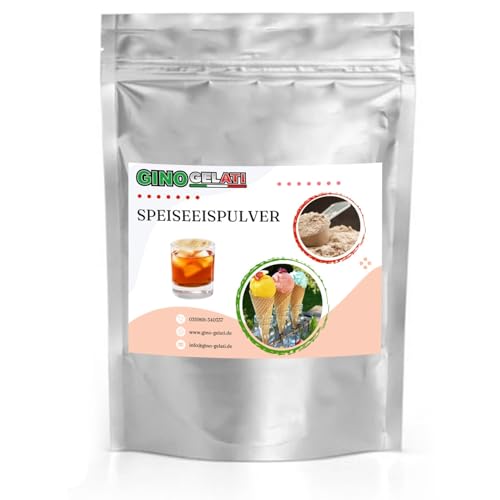 Gino Gelati Eis Speiseeis Pulver, mit alkoholischem Geschmack, Einfache und schnelle Eiszubereitung, Made in Germany, für zuhause und in Gastronomie, GMO-Frei (10 Kg, Rum) von Gino Gelati