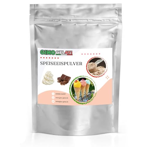 Gino Gelati Joghurt Speiseeis Pulver, verschiedene Sorten, für Eismaschinen, Eis selber herstellen, Made in Germany, schnelle und einfache Zubereitung (10 Kg, Joghurt Stracciatella) von Gino Gelati