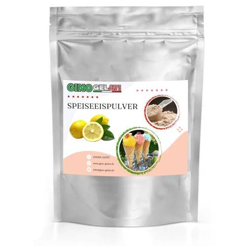 Gino Gelati Joghurt Speiseeis Pulver, verschiedene Sorten, für Eismaschinen, Eis selber herstellen, Made in Germany, schnelle und einfache Zubereitung (10 Kg, Joghurt Zitrone) von Gino Gelati
