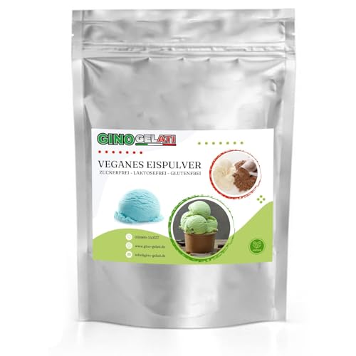 Gino Gelati Joghurt Schlumpfeis Blau Veganes Eis Pulver 1 Kg Zucker-, laktosefrei, schnelle und einfache Zubereitung, mit natürlichem Aroma, Eispulver für Veganer geeignet, GMO-Frei von Gino Gelati